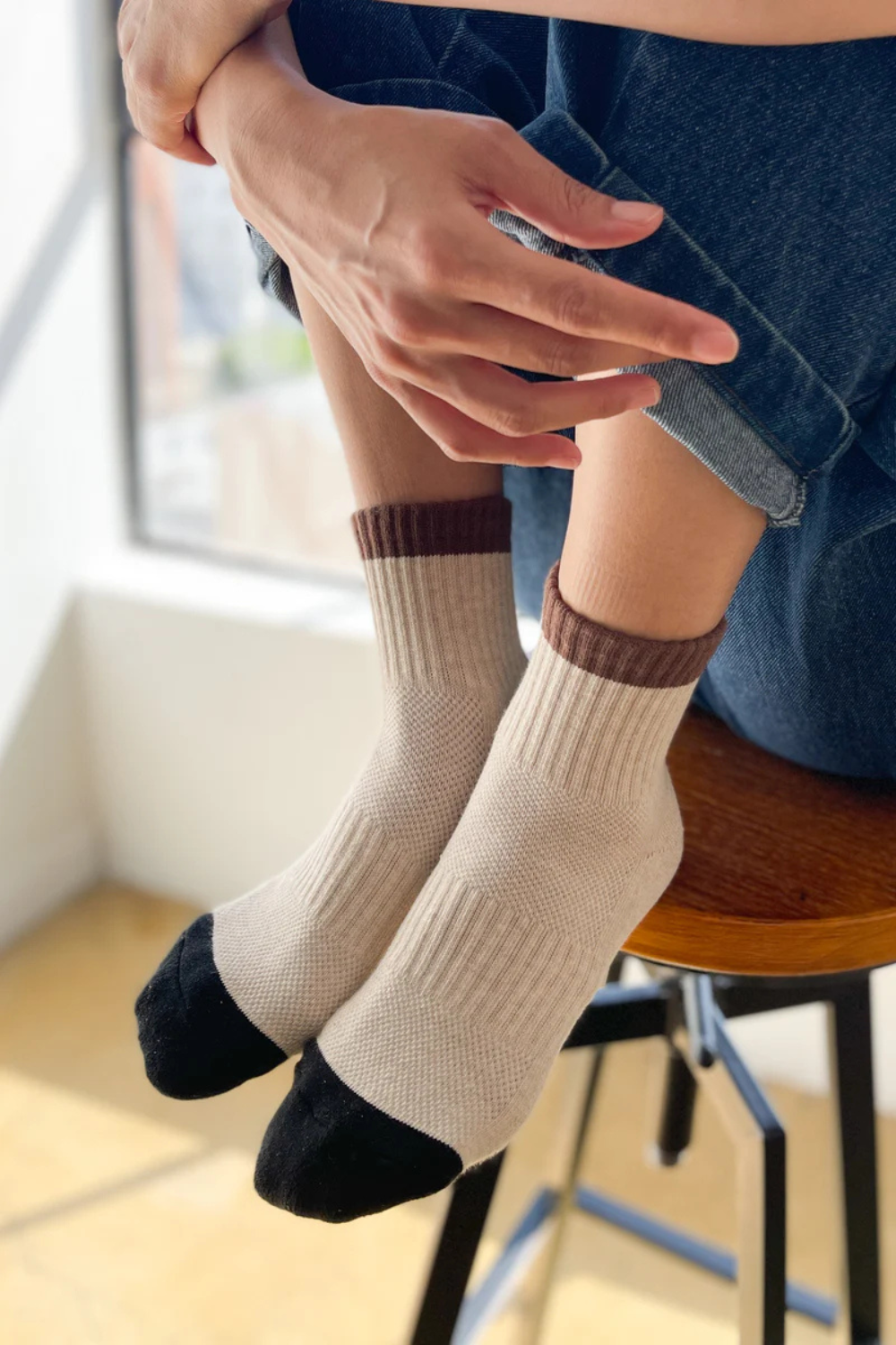 LE BON SHOPPE SKARPETKI COLOR BLOCK GIRLFRIEND