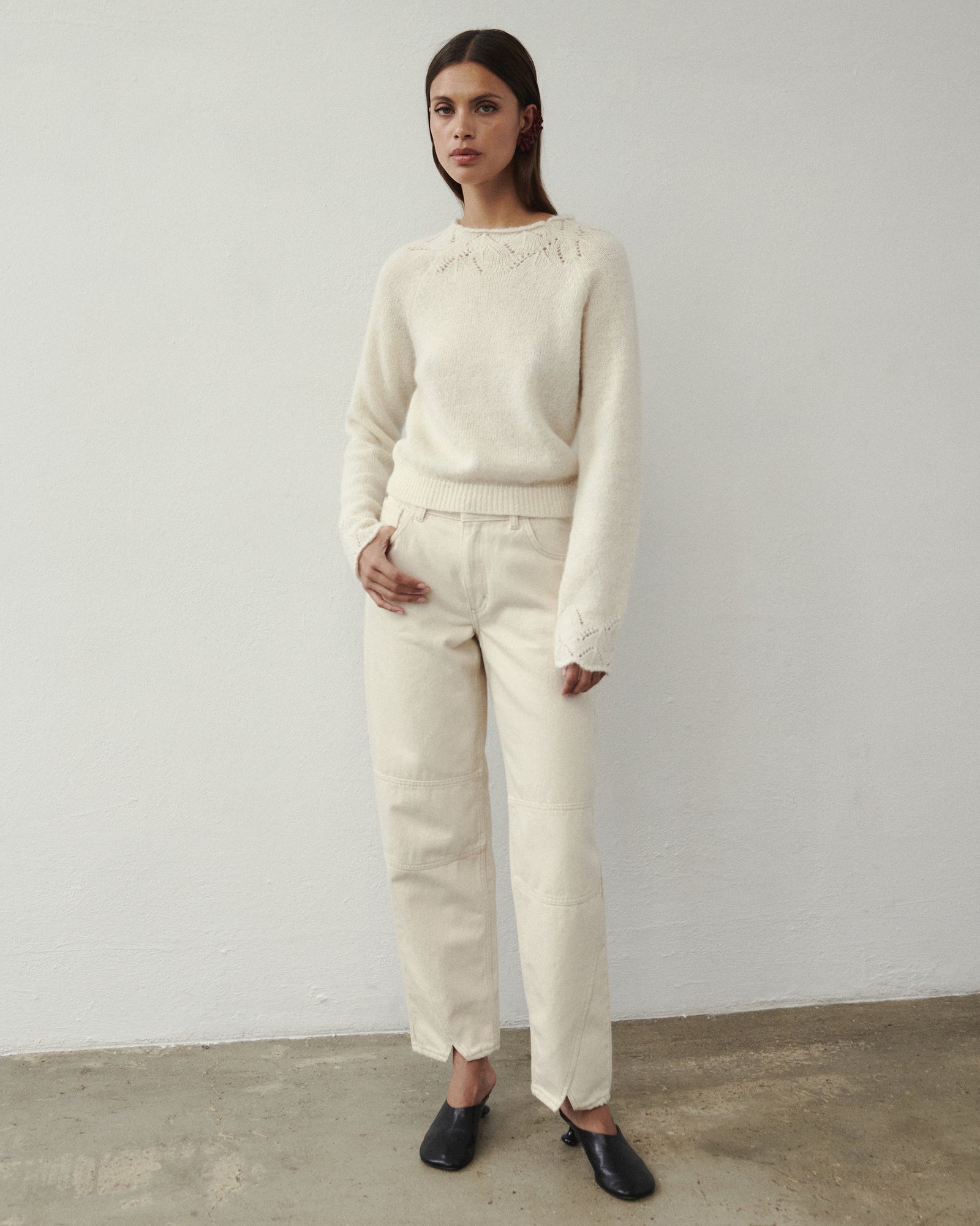 CEA WOOLEN SWEATER ECRU