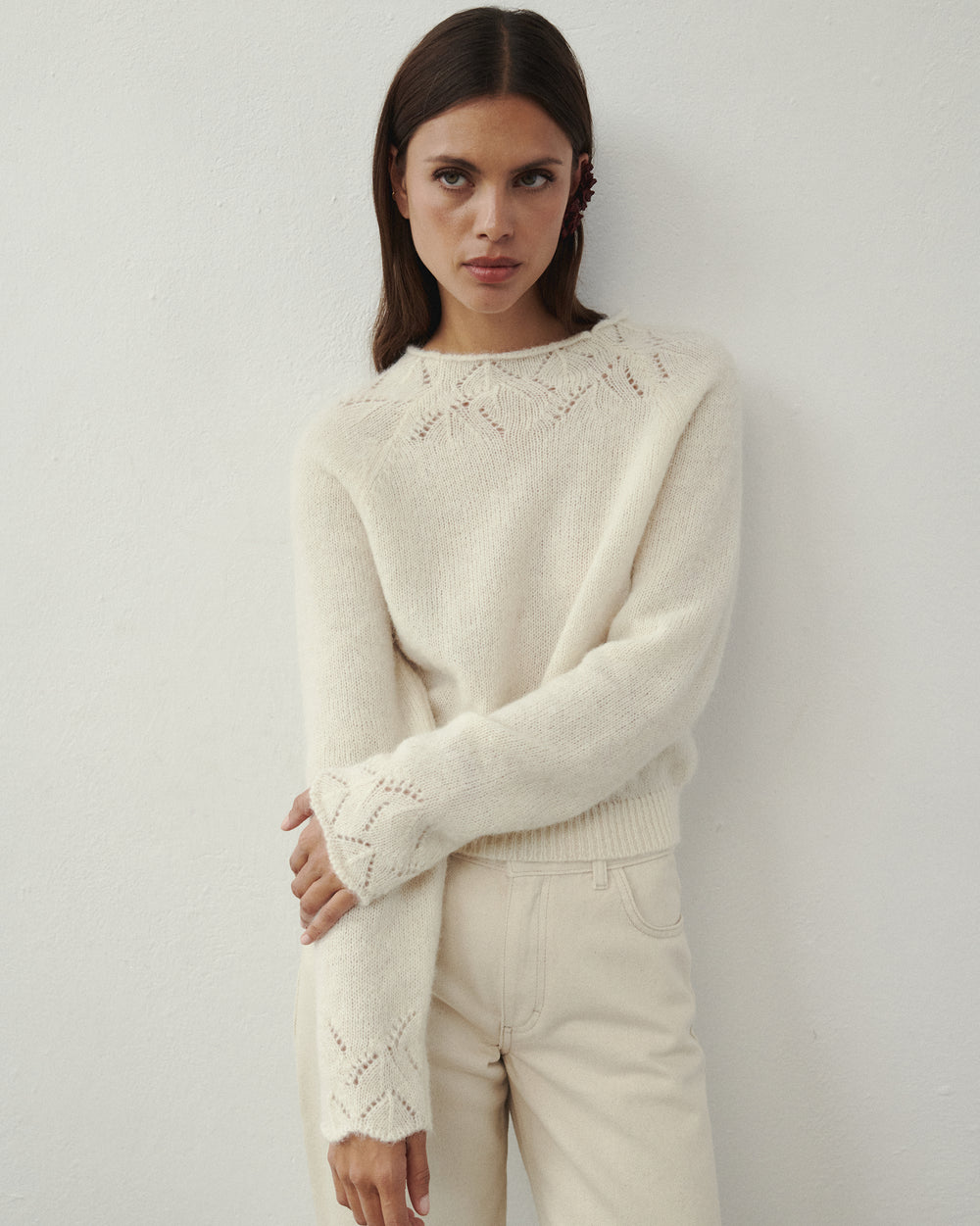 CEA WOOLEN SWEATER ECRU