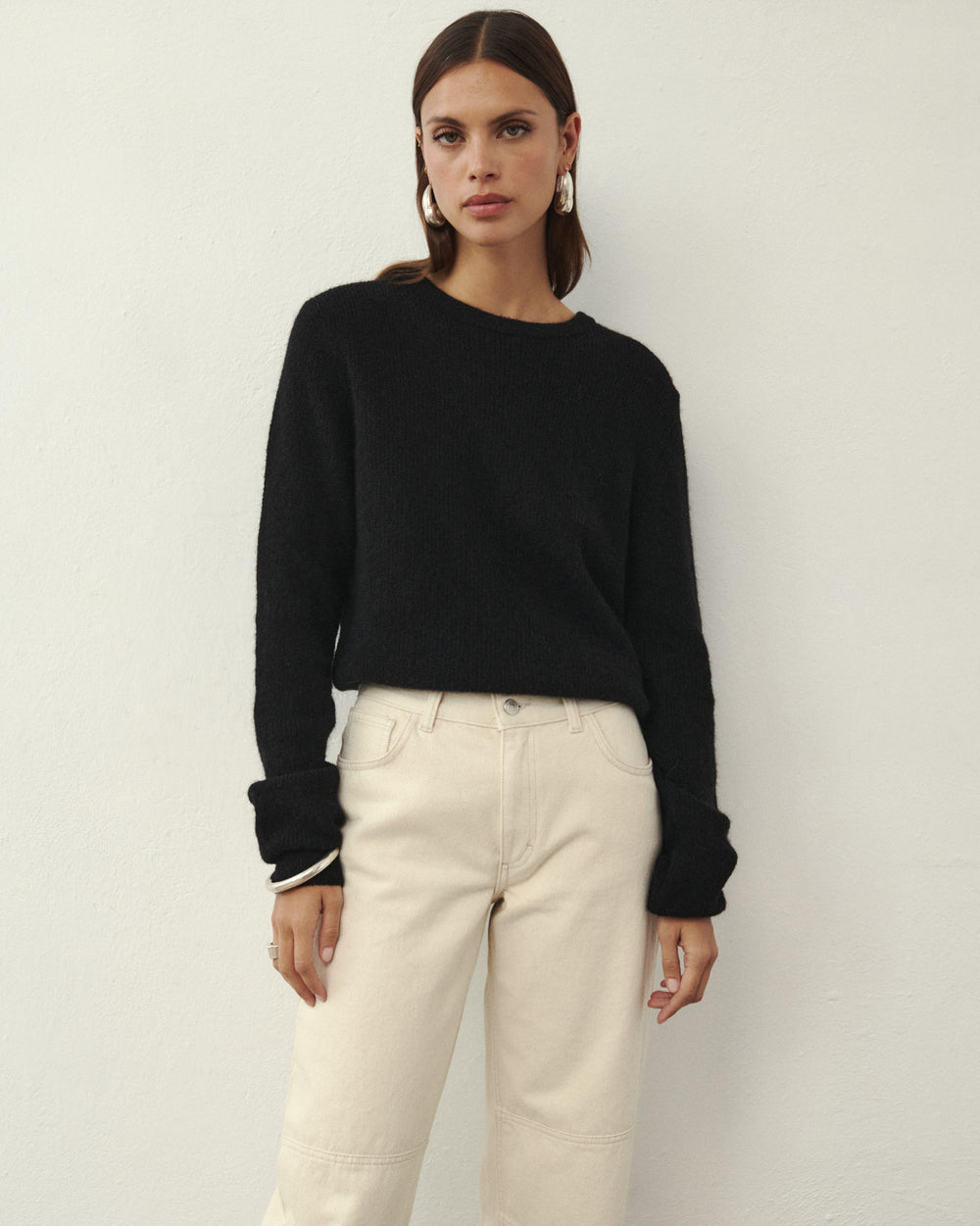 SWETER WEŁNIANY PALM BLACK