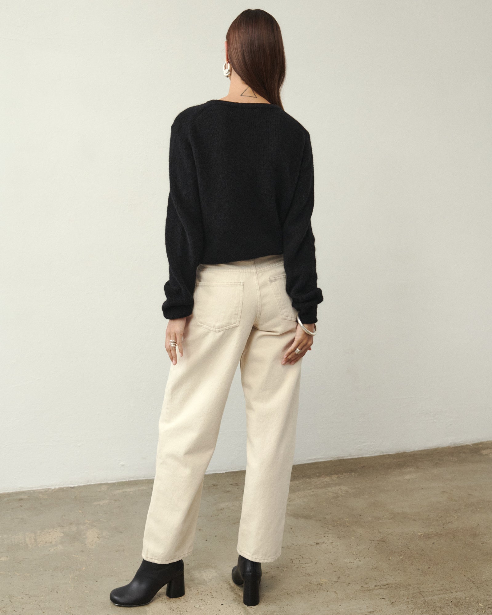 SWETER WEŁNIANY PALM BLACK
