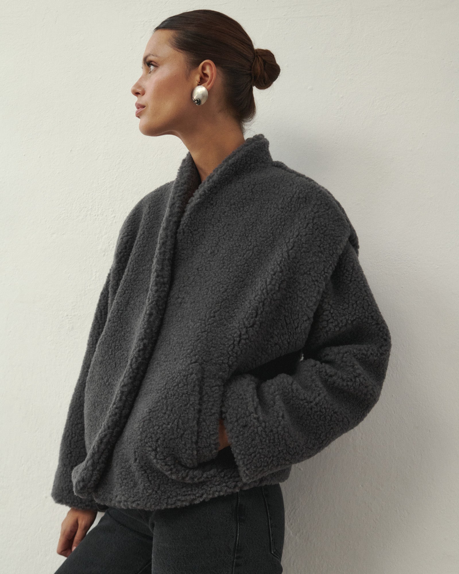 CHERIE WOLLJACKE GRAPHIT