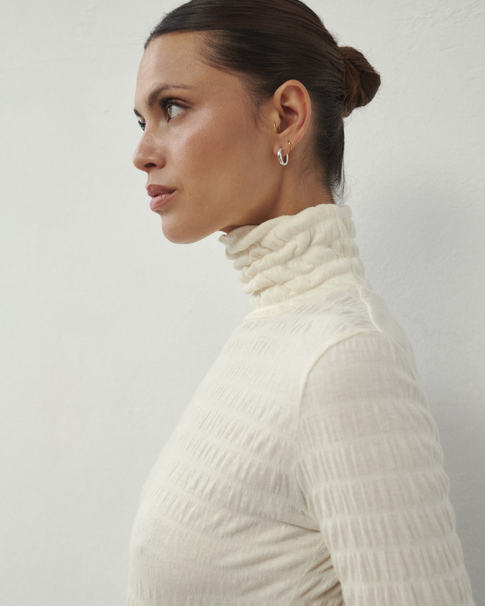 WAFFLE LONGSLEEVE ECRU