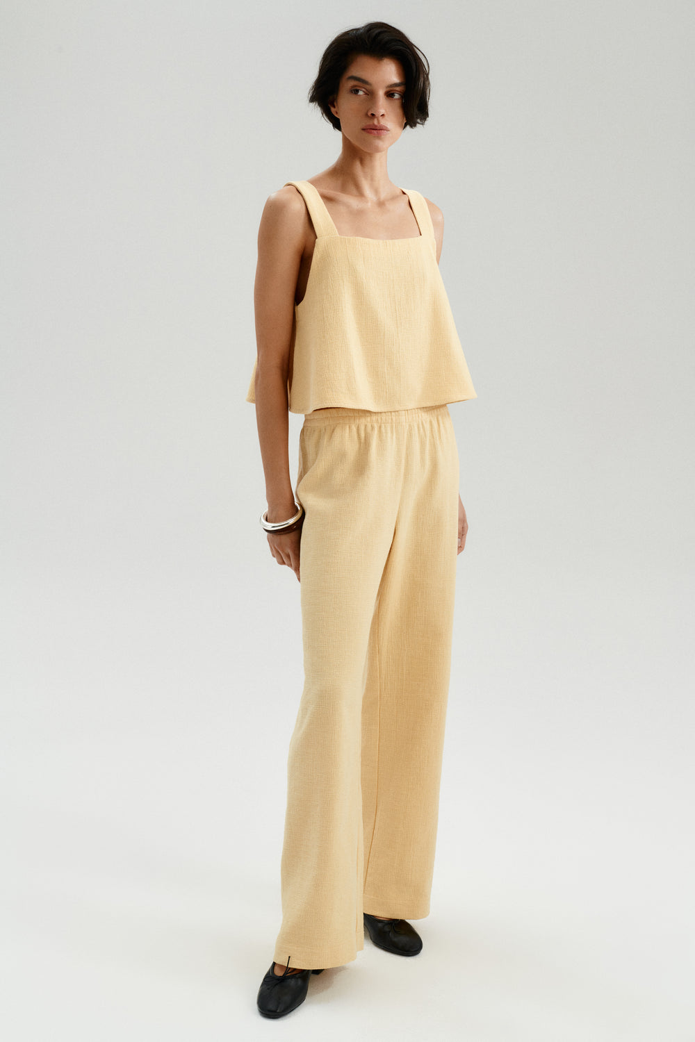 SPODNIE PASTEL YELLOW
