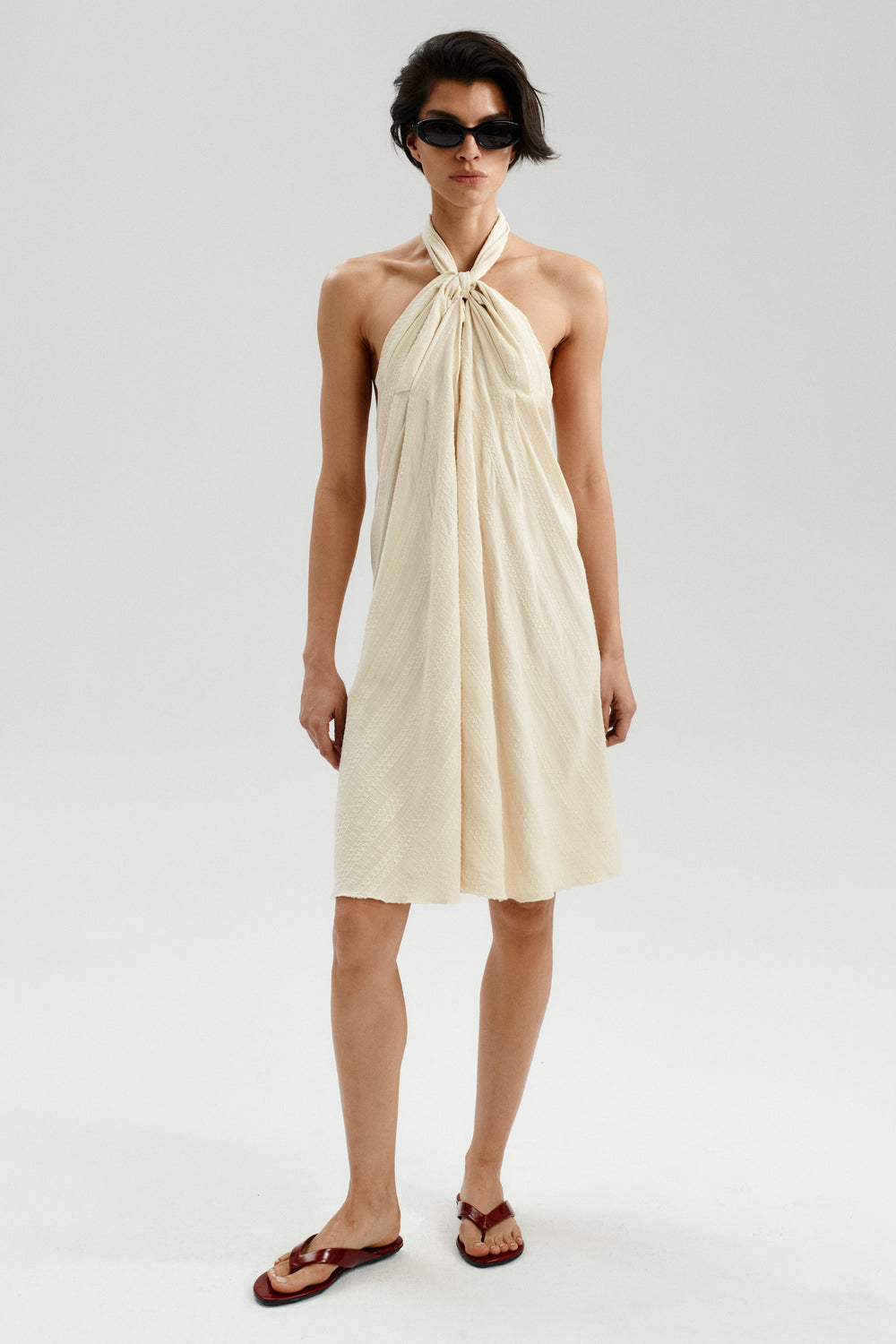BONETT KLEID ECRU