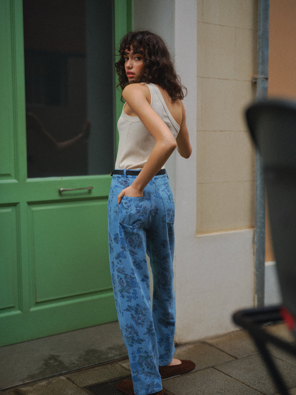 LOTUS JEANS FLORES PRINT
