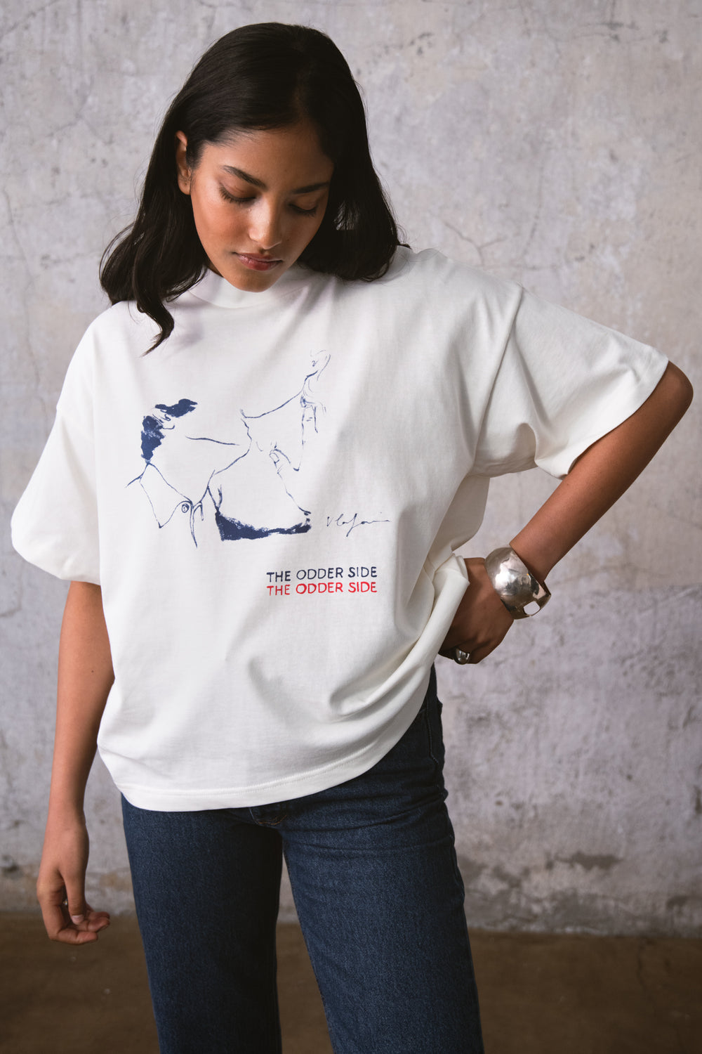 KISS MY NECK T-SHIRT WEISS