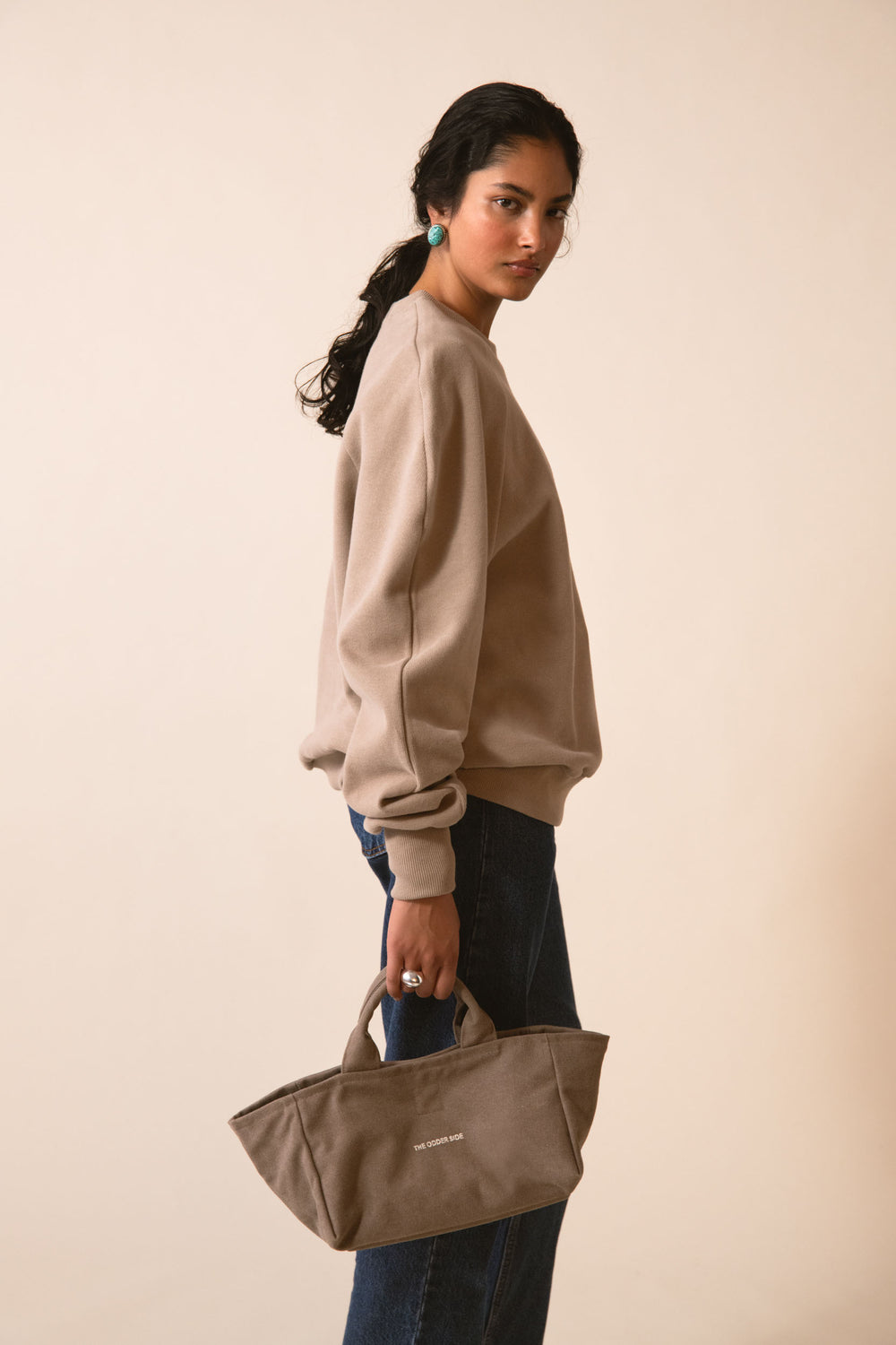 AND SWEATSHIRT BEIGE