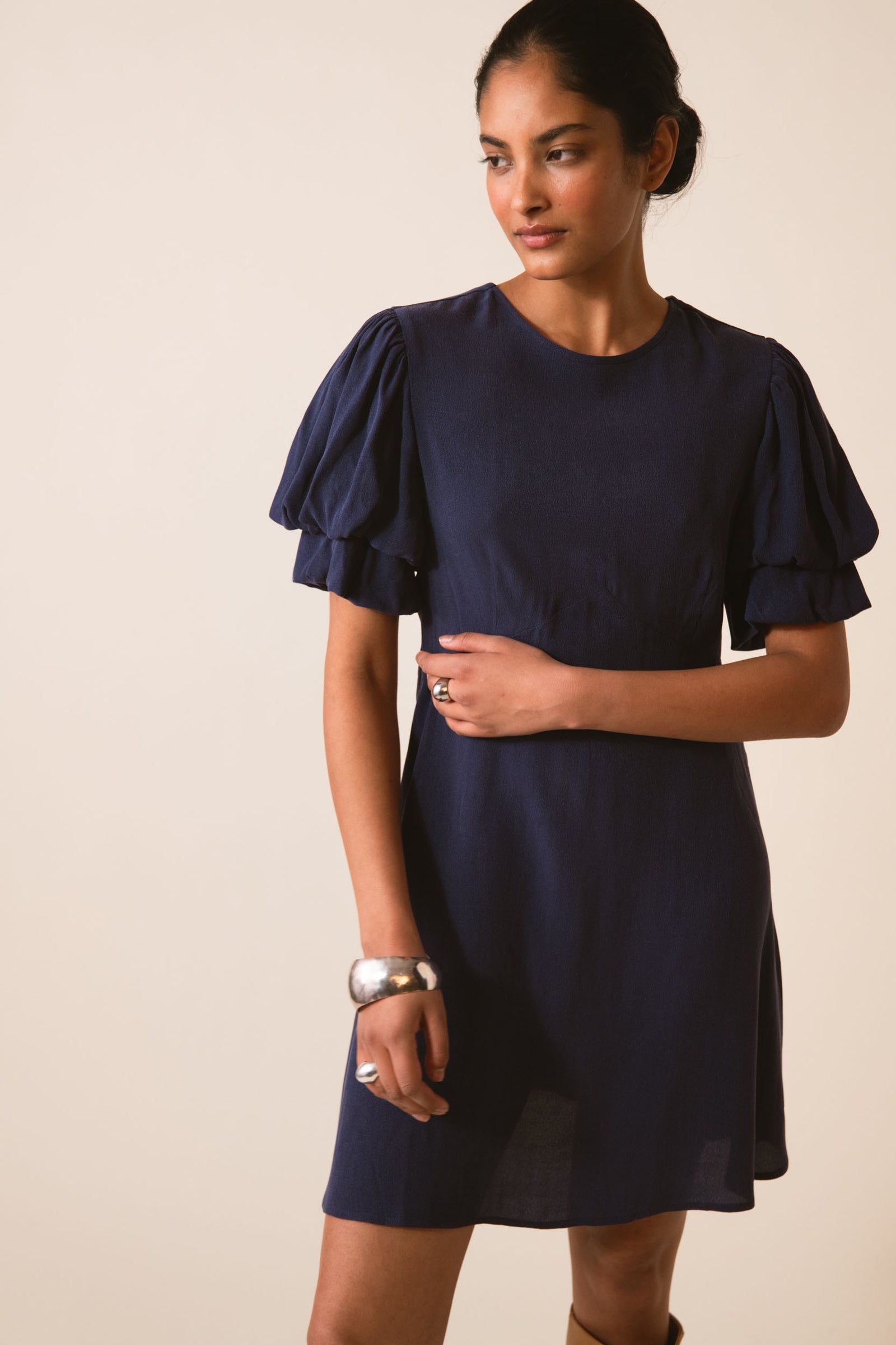 HEARTS MINI KLEID NAVY