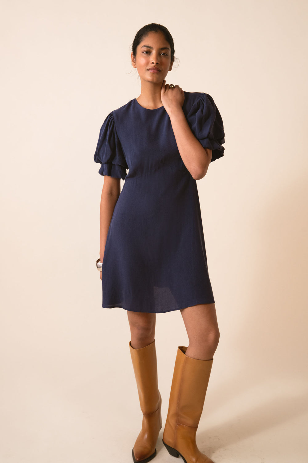 HEARTS MINI KLEID NAVY