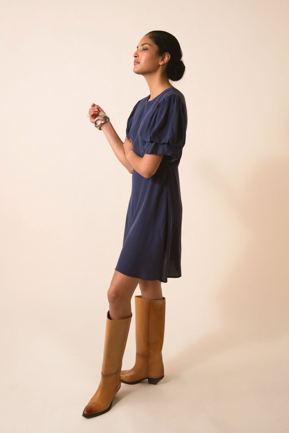 HEARTS MINI KLEID NAVY