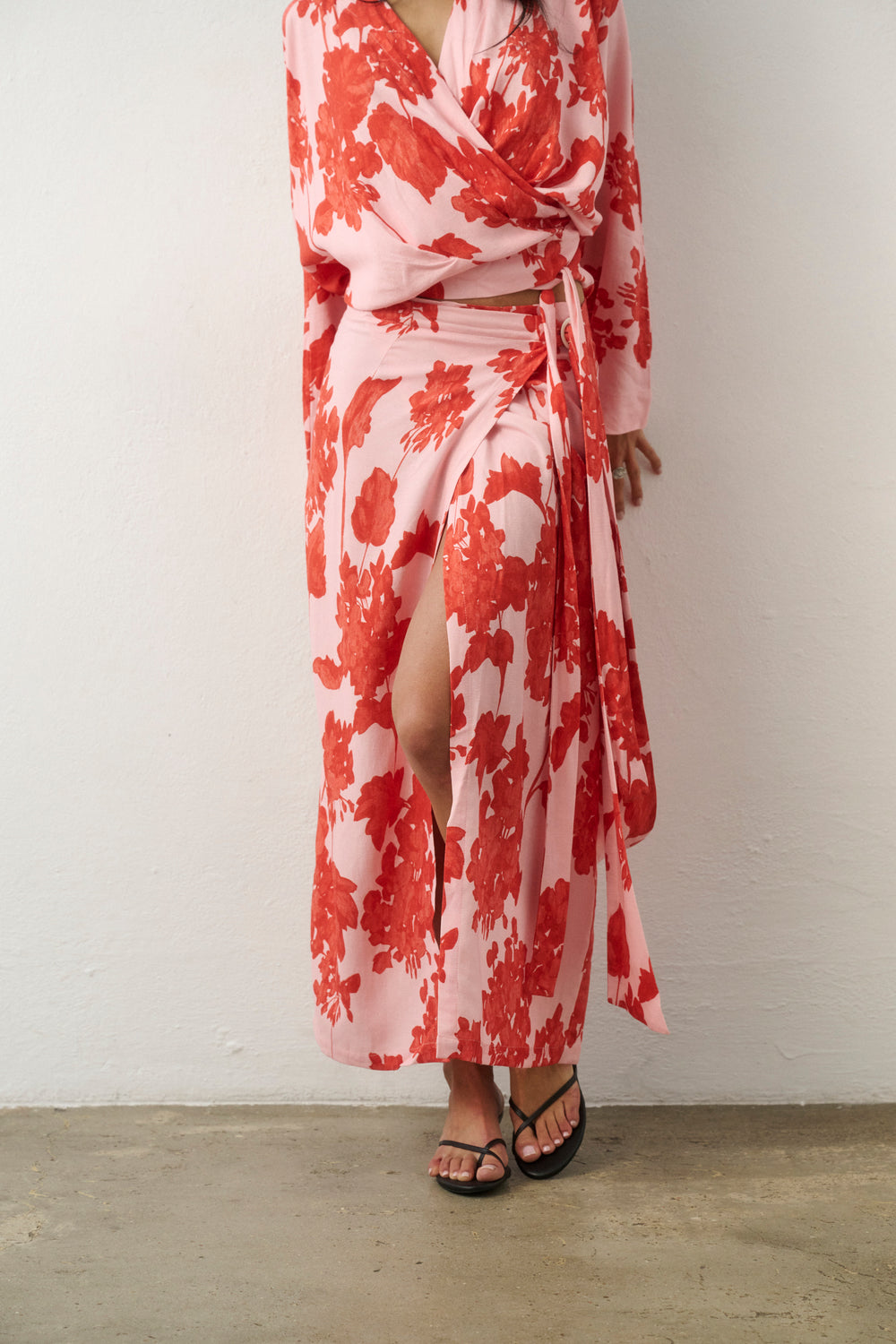 JUPE MAXI LISA CORAL BLOOM