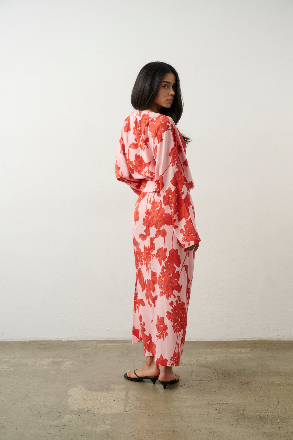 JUPE MAXI LISA CORAL BLOOM