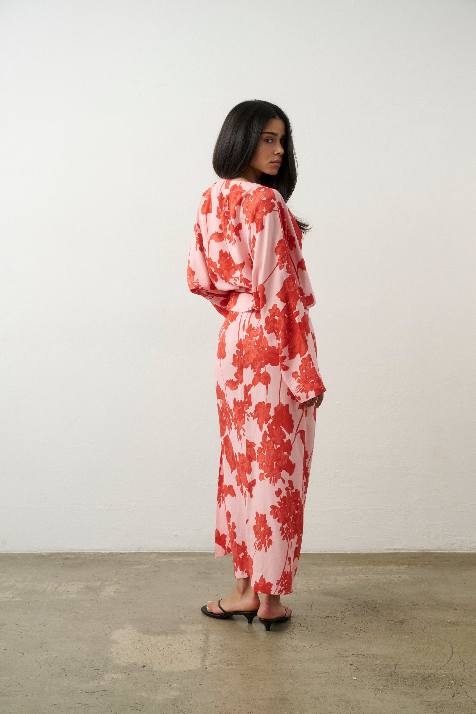 JUPE MAXI LISA CORAL BLOOM