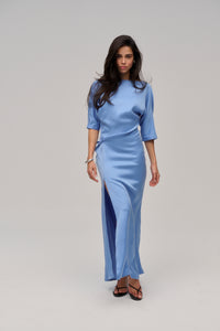 LESLIE DRESS BLUE
