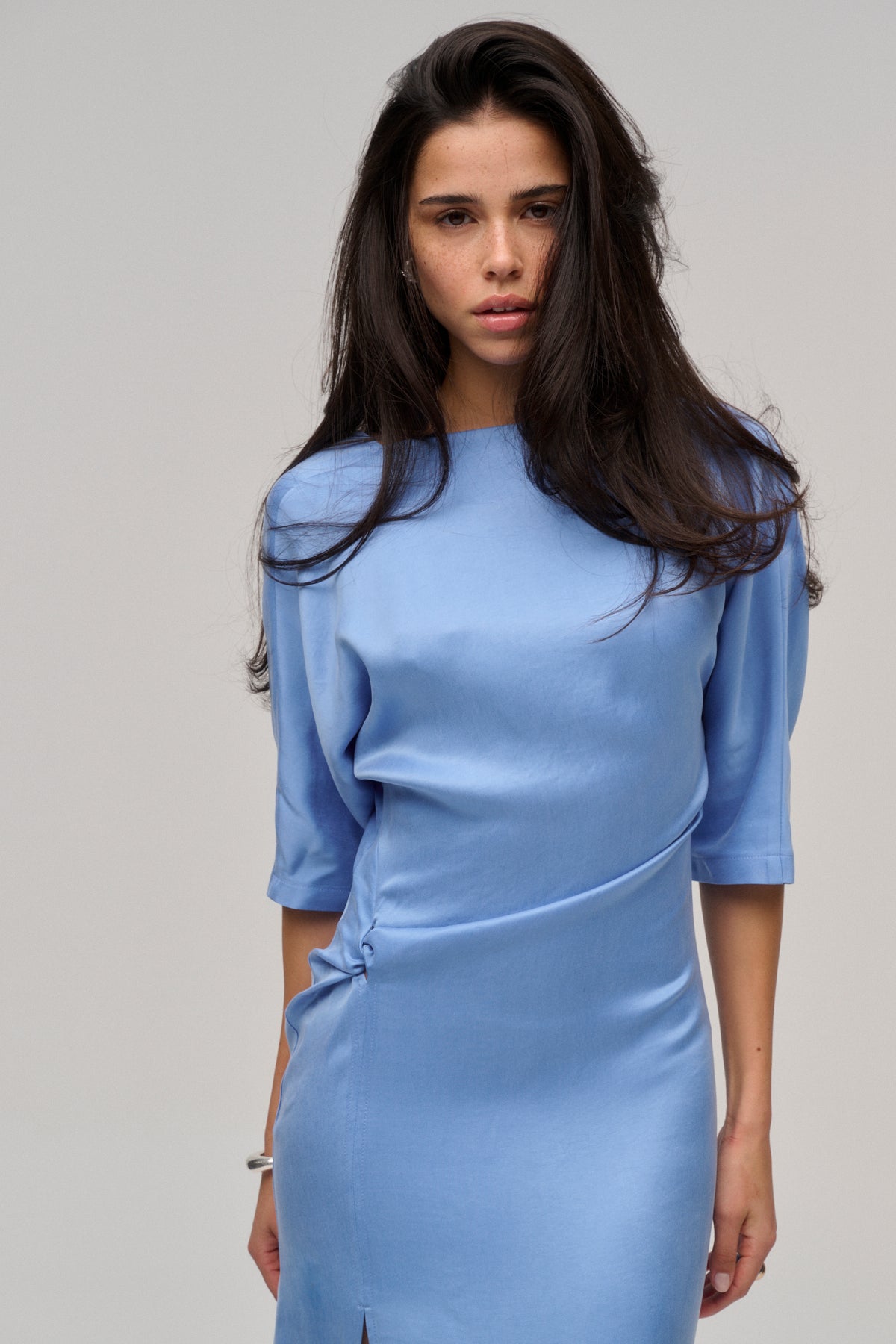 LESLIE DRESS BLUE