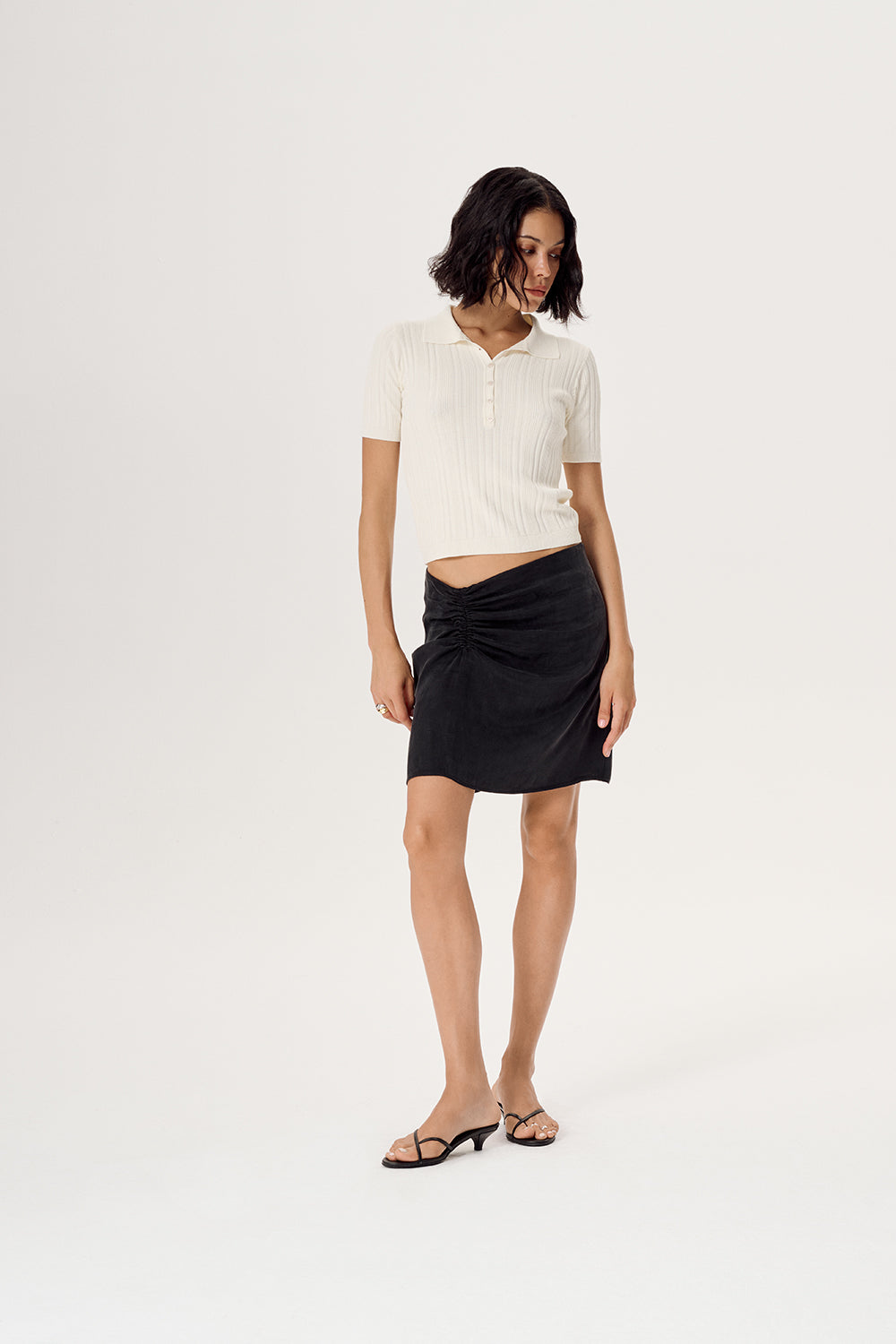 TRICOT TOP ECRU