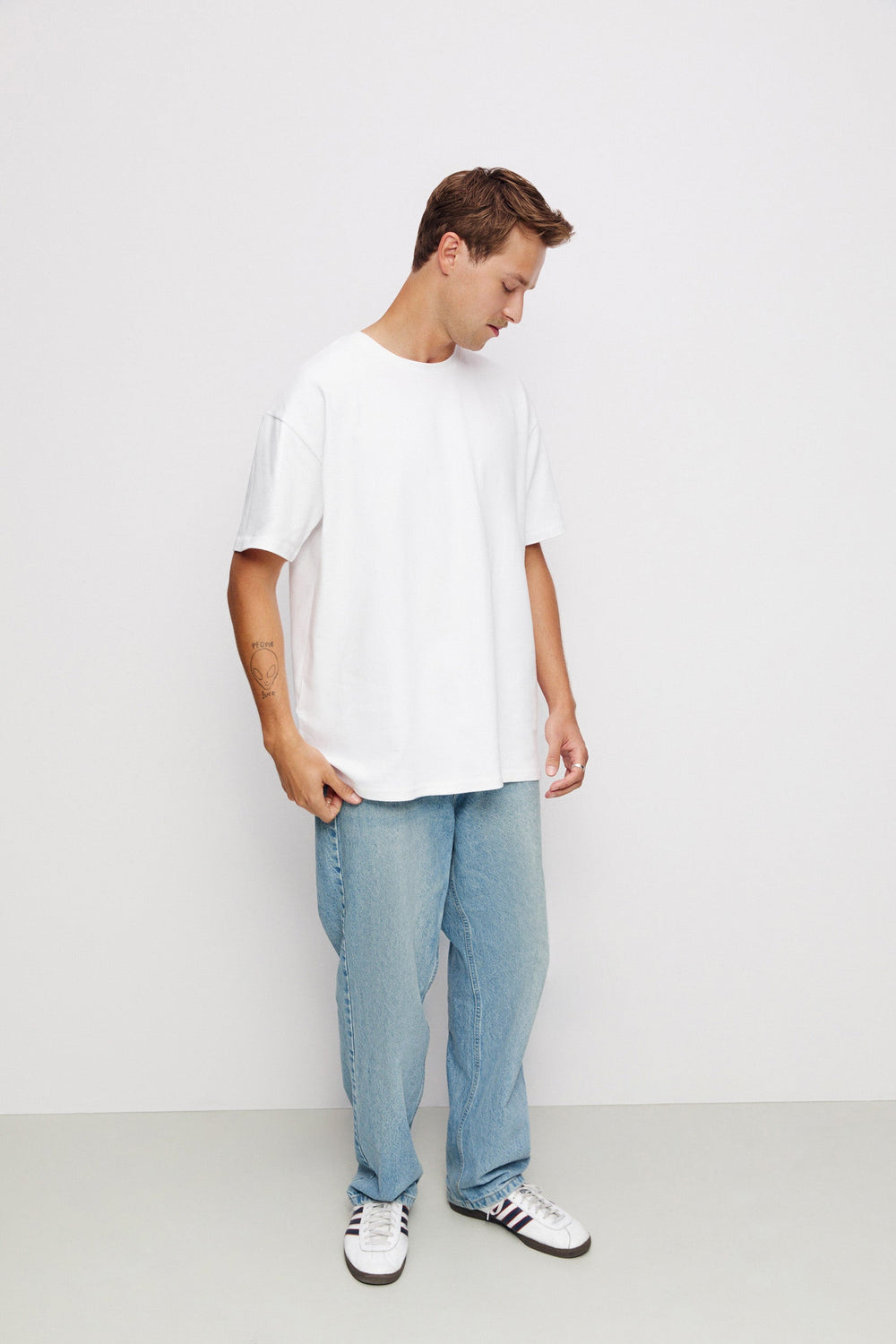 T-SHIRT MĘSKI SPADE ORGANIC BIAŁY