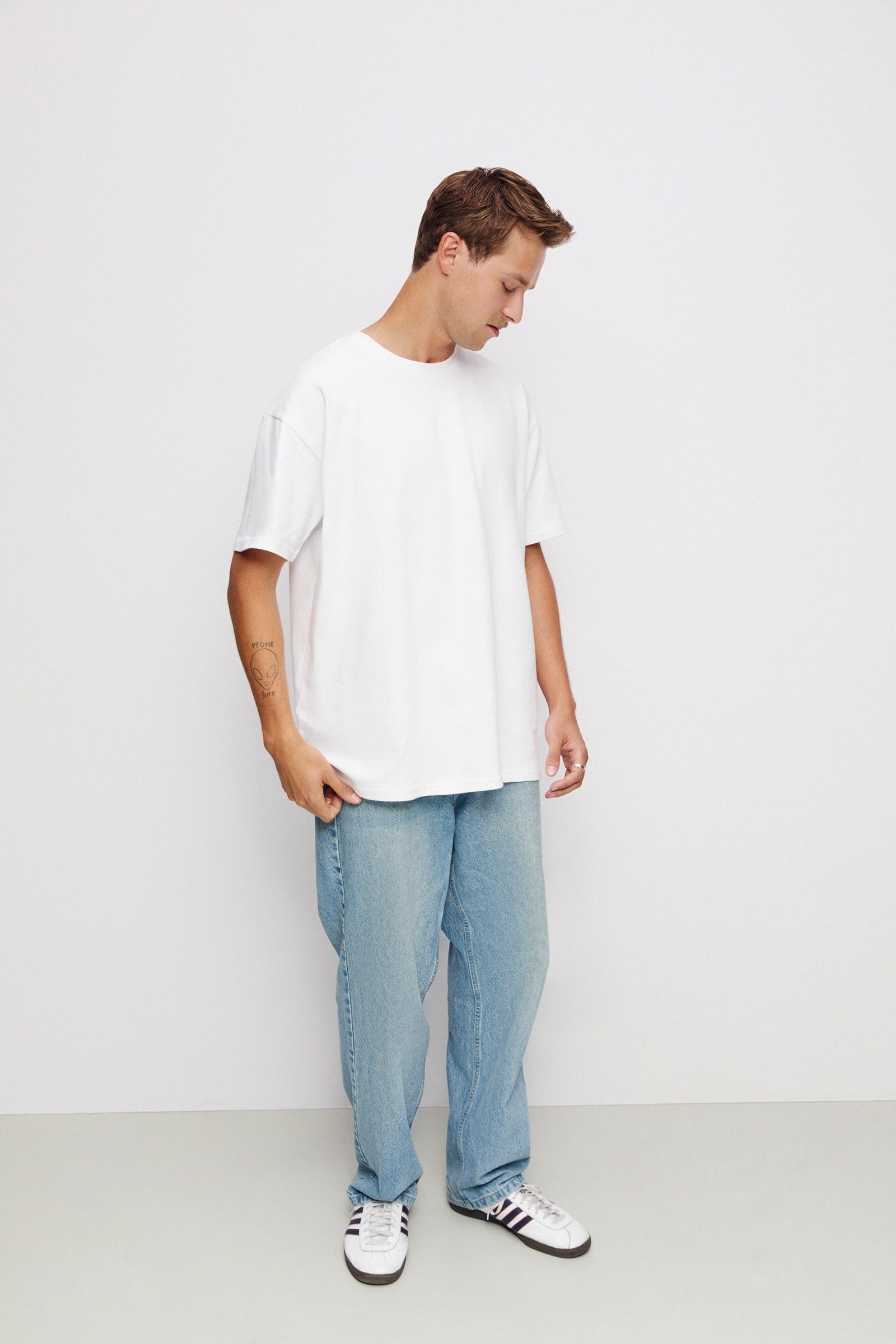 T-SHIRT MĘSKI SPADE ORGANIC BIAŁY