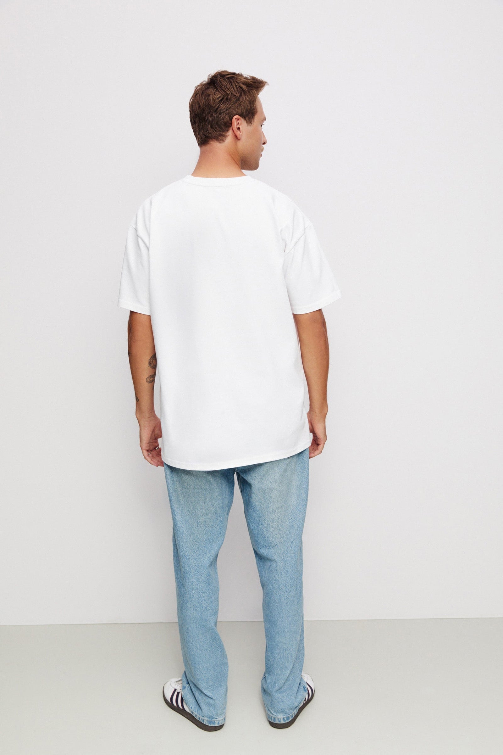 T-SHIRT MĘSKI SPADE ORGANIC BIAŁY