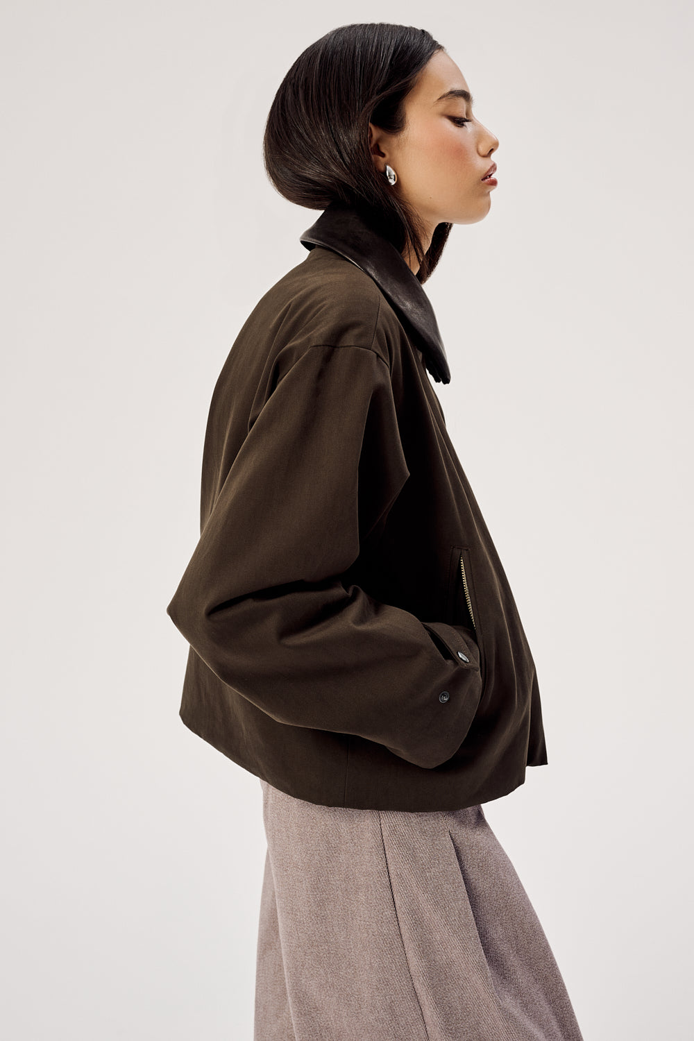 KURTKA BRETON BROWN