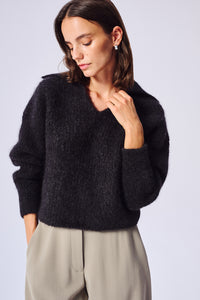 SWETER WEŁNIANY ODETTE GRAPHITE
