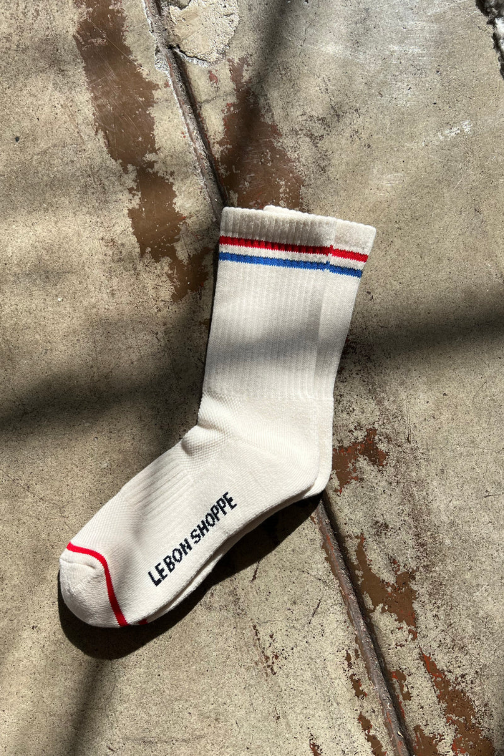 SPORTOWE SKARPETKI BOYFRIEND LE BON SHOPPE BIAŁE
