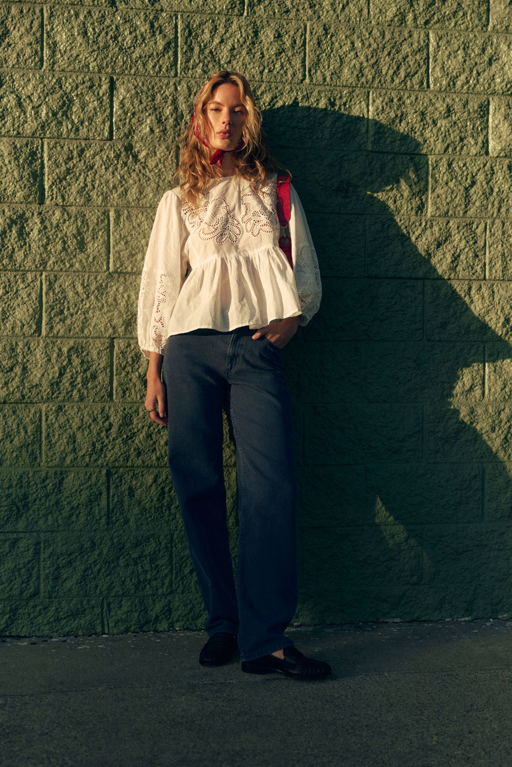 CHEMISE CELESTE BLANC