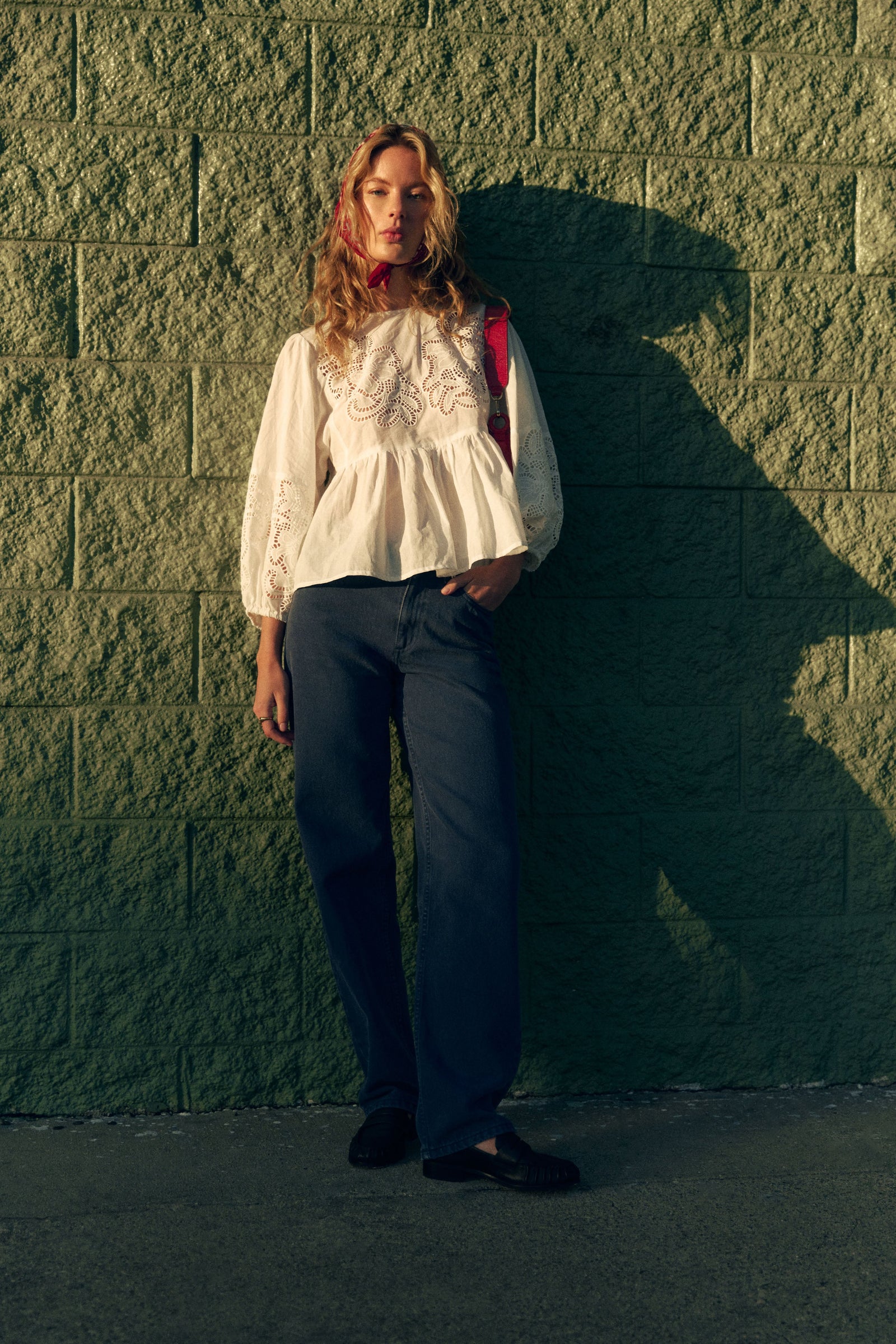 CHEMISE CELESTE BLANC