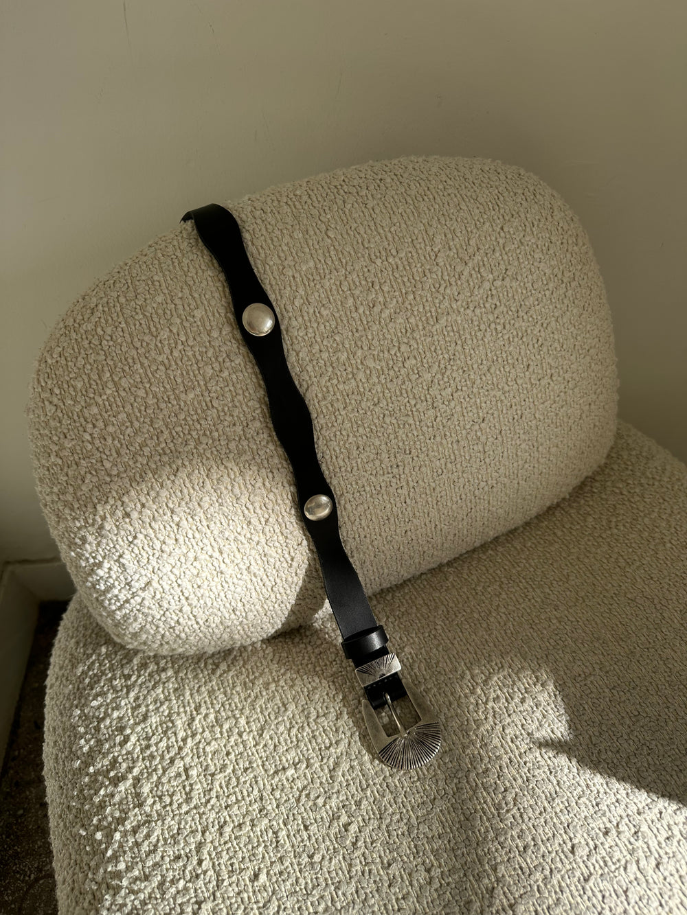 RIVET LEDERGÜRTEL SCHWARZ