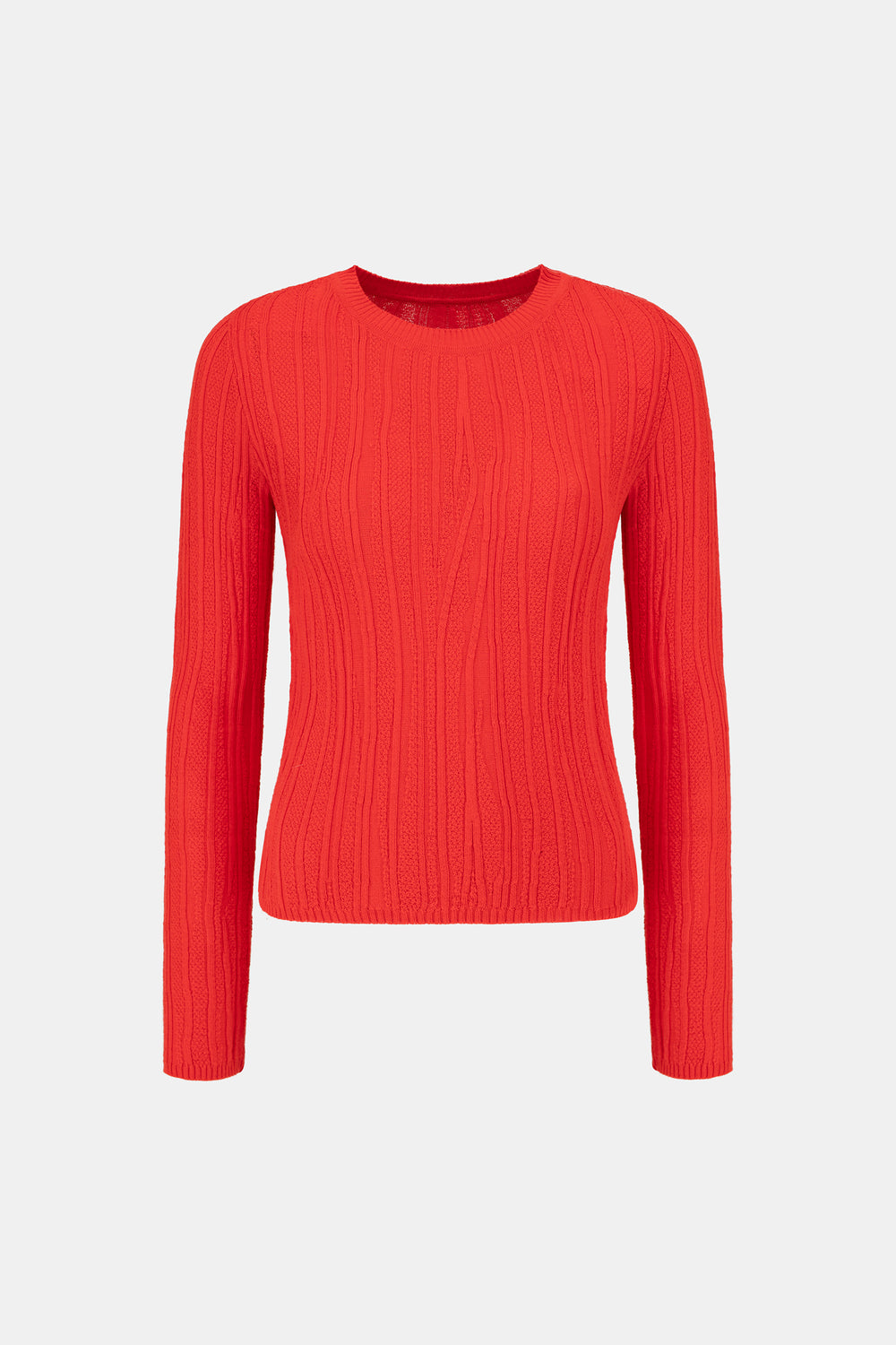 KNITTED LONGSLEEVE BAHIA RED