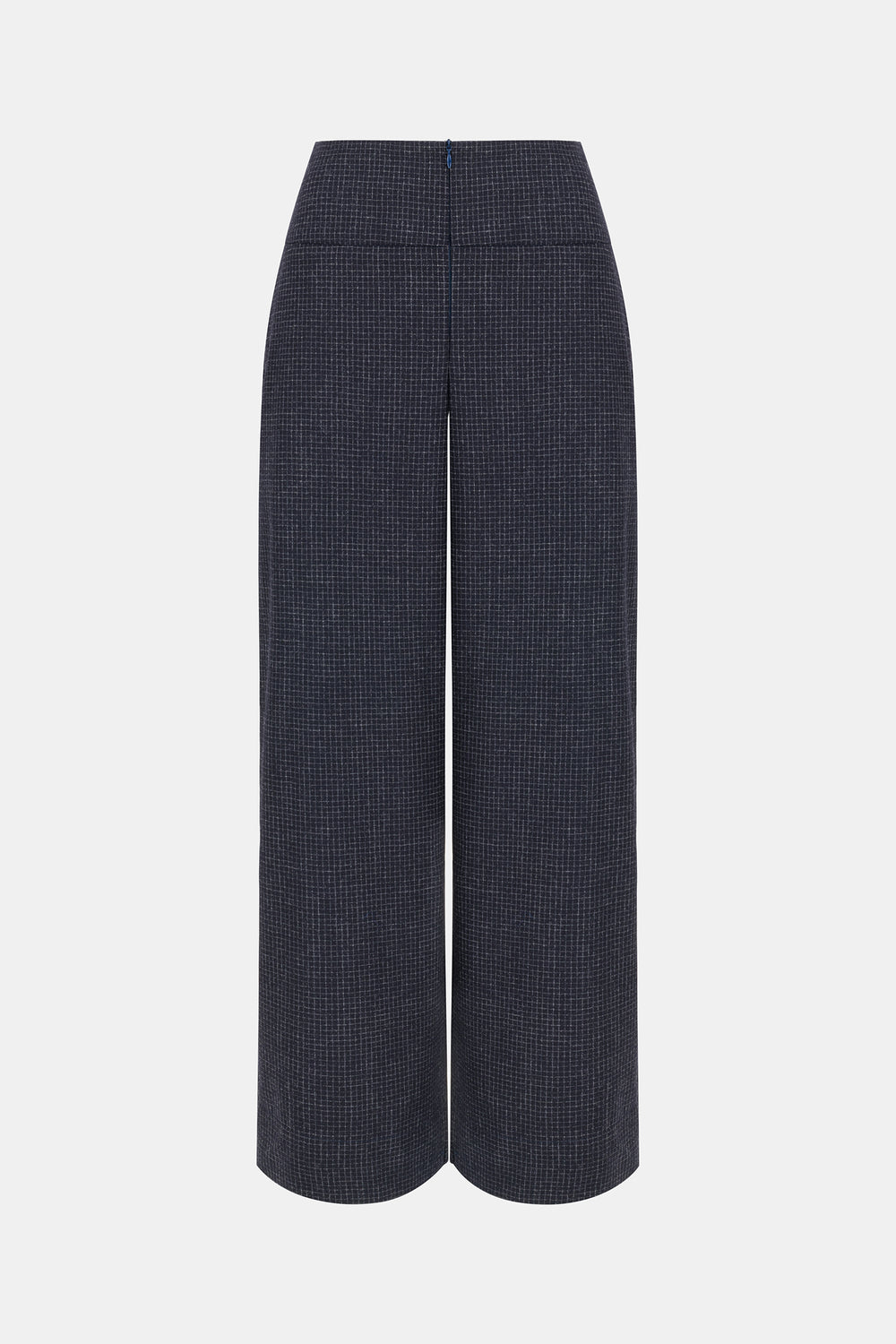 SPODNIE WEŁNIANE MASON NAVY CHECK