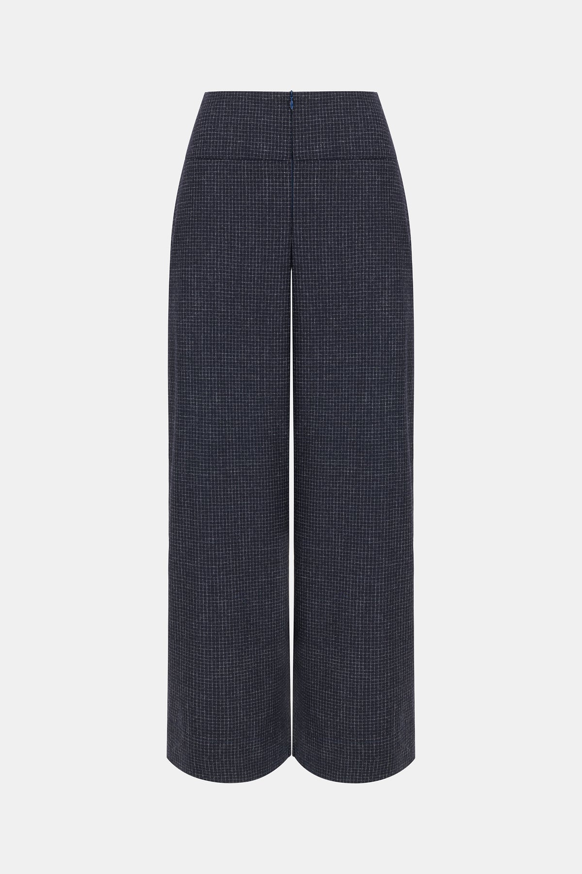 SPODNIE WEŁNIANE MASON NAVY CHECK