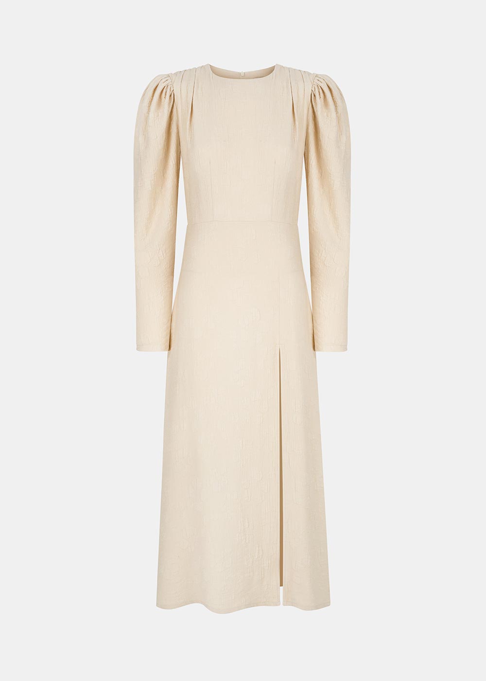 VELVET MAXI DRESS ECRU