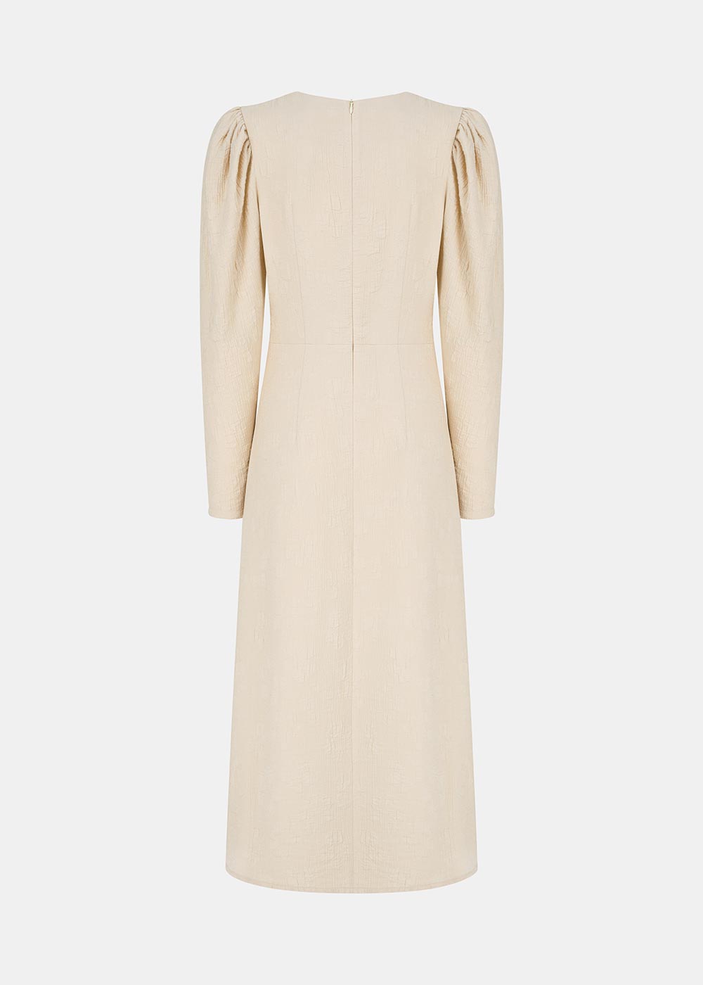 VELVET MAXI DRESS ECRU