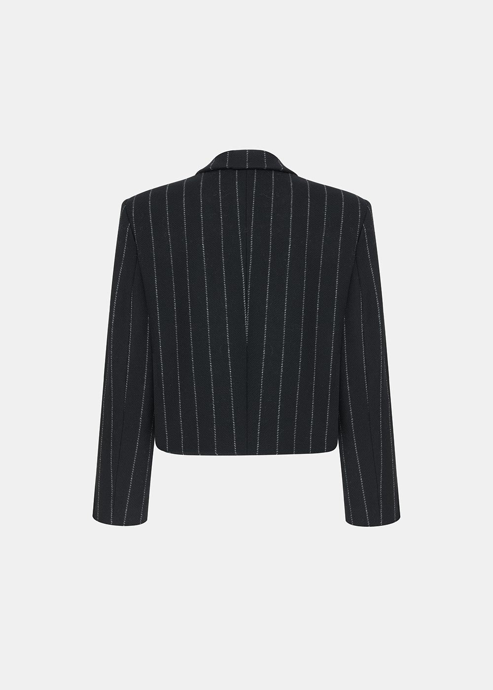 ELLIS WOOLEN JACKE GESTREIFT SCHWARZ