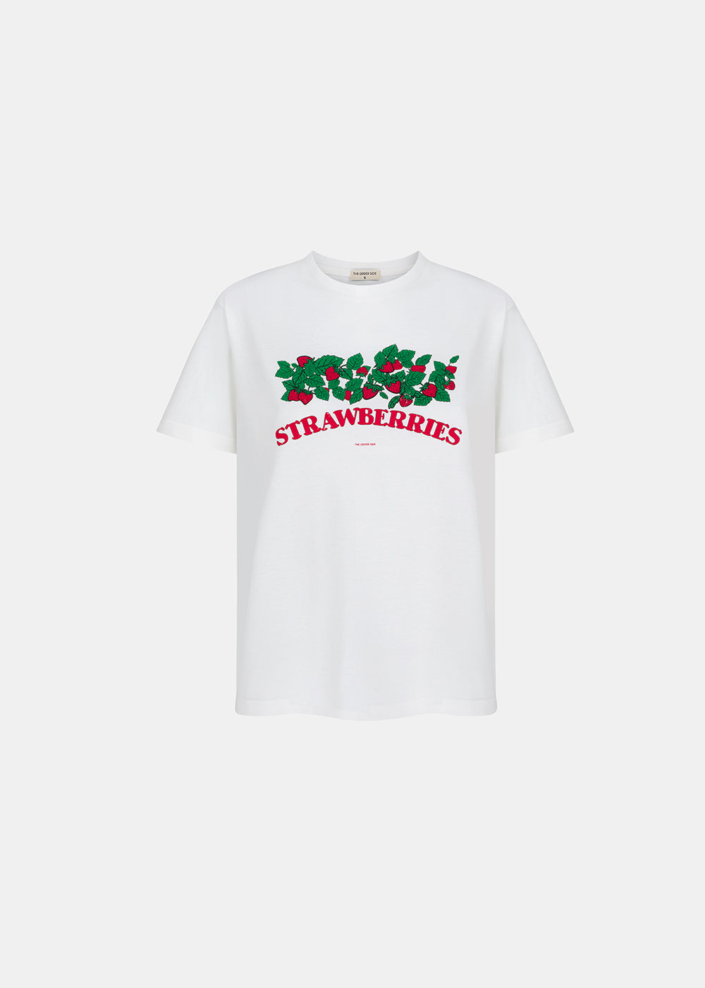 T-SHIRT STRAWBERRIES BLANC