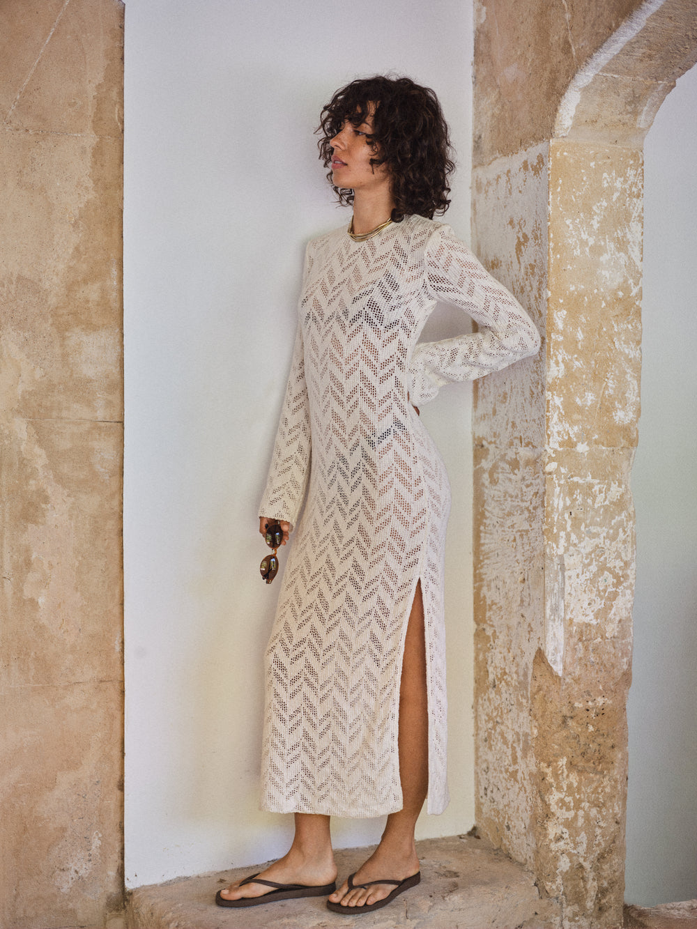 DAHIA DRESS ECRU