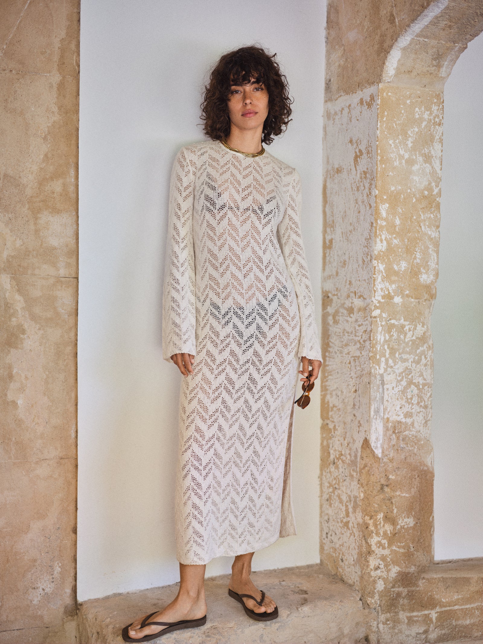 DAHIA DRESS ECRU