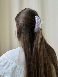 LARGE WHITE HAIR CLIP HELLE RAINBOW SUI AVA