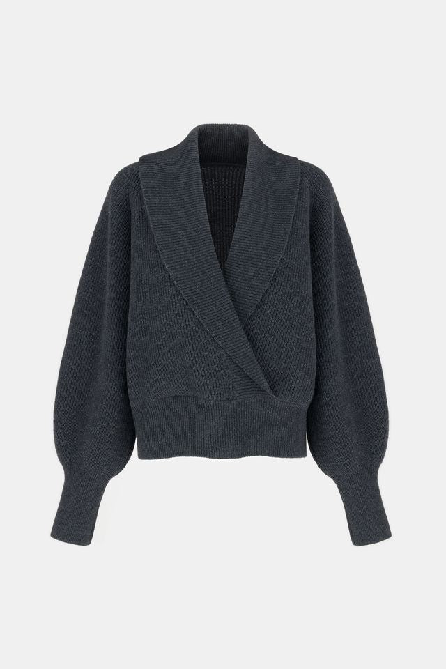 SWETER WEŁNIANY OPALINE GRAPHITE