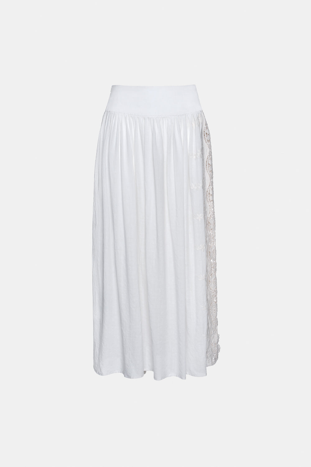 DIP MAXI SKIRT WHITE
