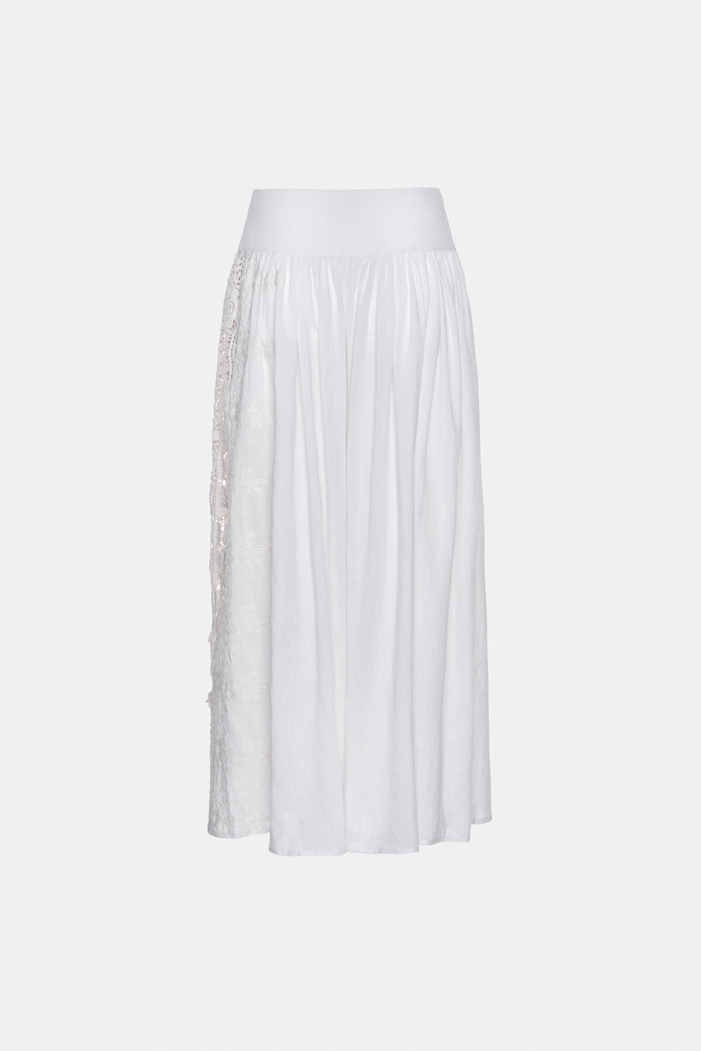 DIP MAXI SKIRT WHITE