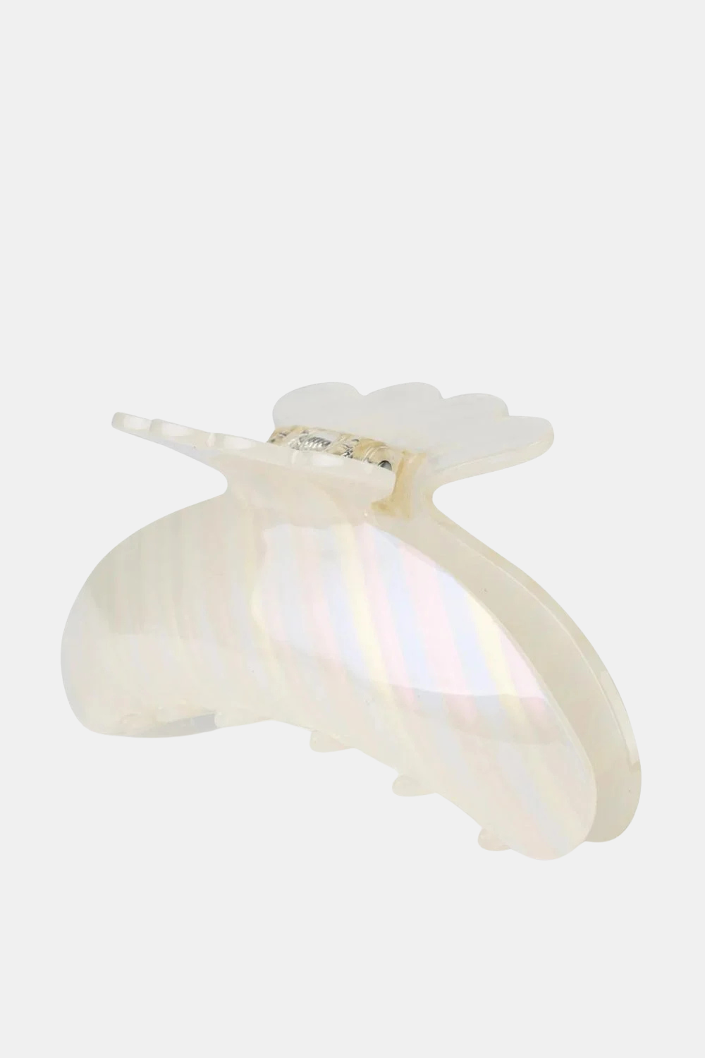 LARGE WHITE HAIR CLIP HELLE RAINBOW SUI AVA