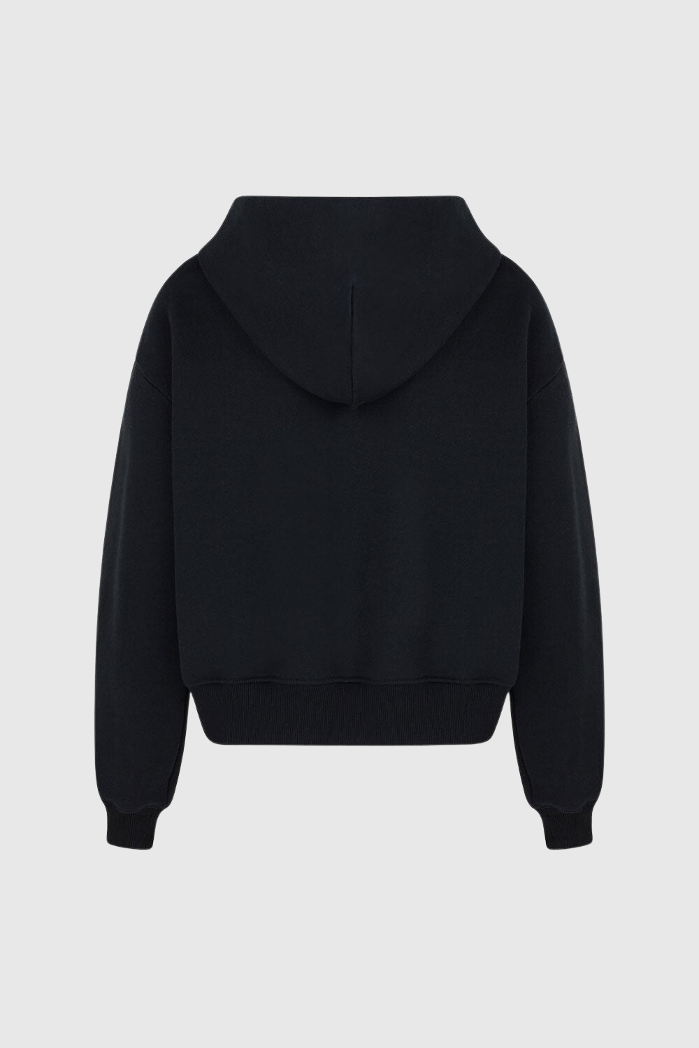 BLUZA Z SZEROKIM KAPTUREM LEAL ORGANIC CZARNA