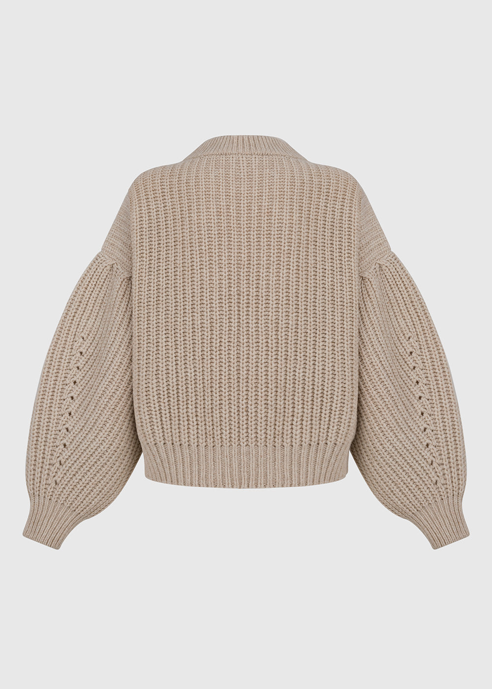 SWETER WOOLY BEŻOWY